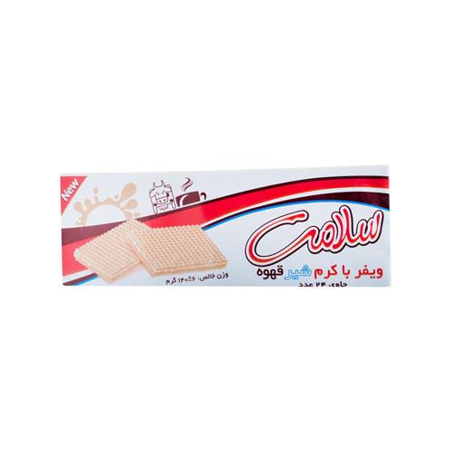 ویفر سلامت با کرم شیر قهوه 24 عددی 140 گرم